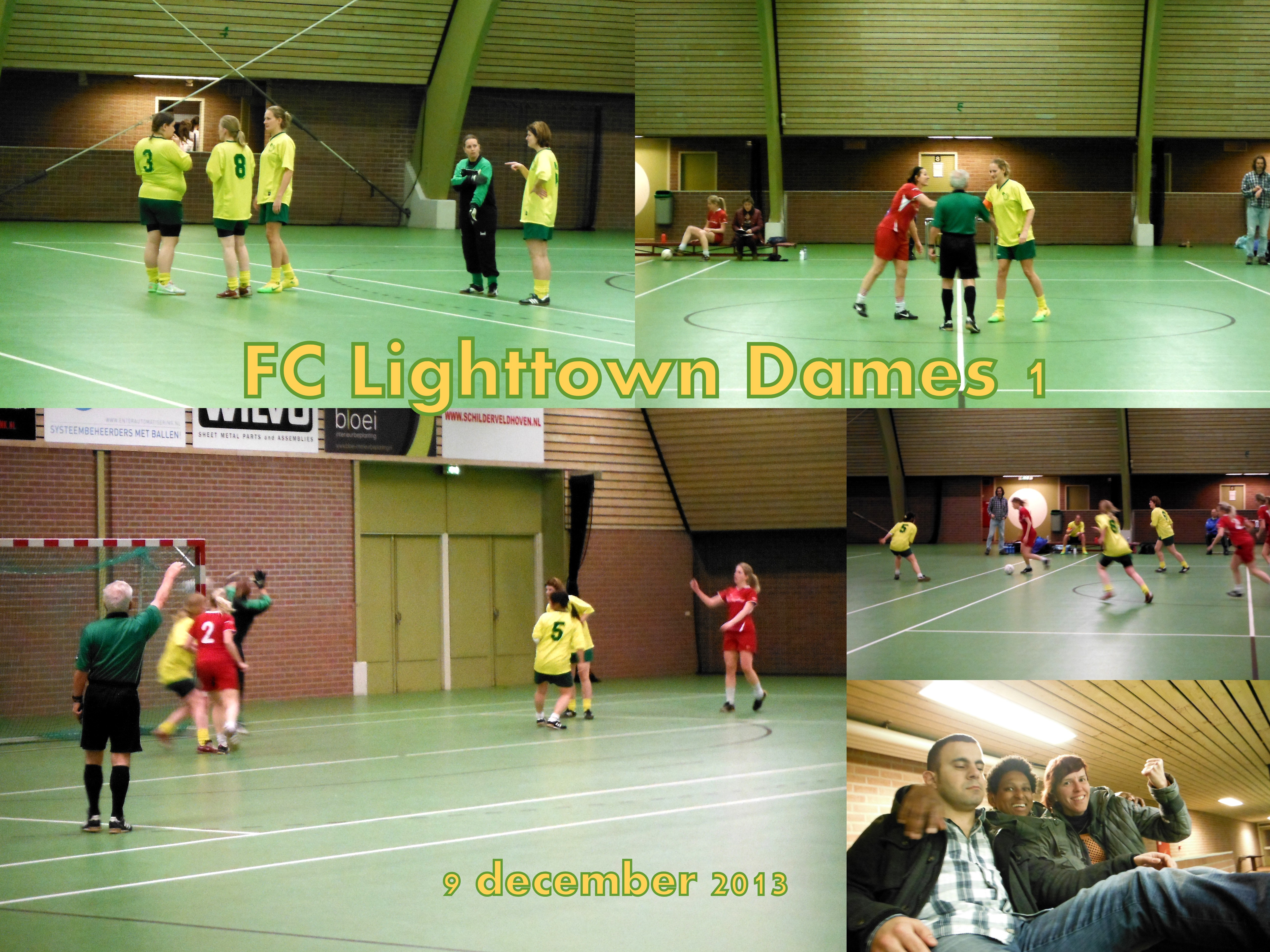 2013-12-09 FC Lighttown dames 1 en supporters