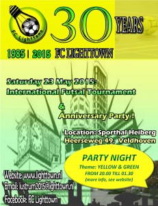 Poster FC Lighttown 30th anniversary